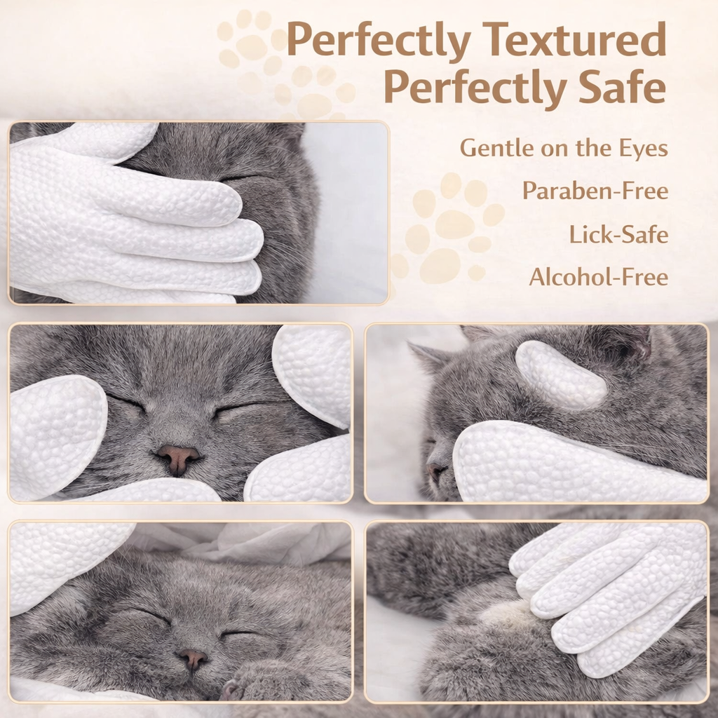 Pet Wiping Gloves (6 Pack)